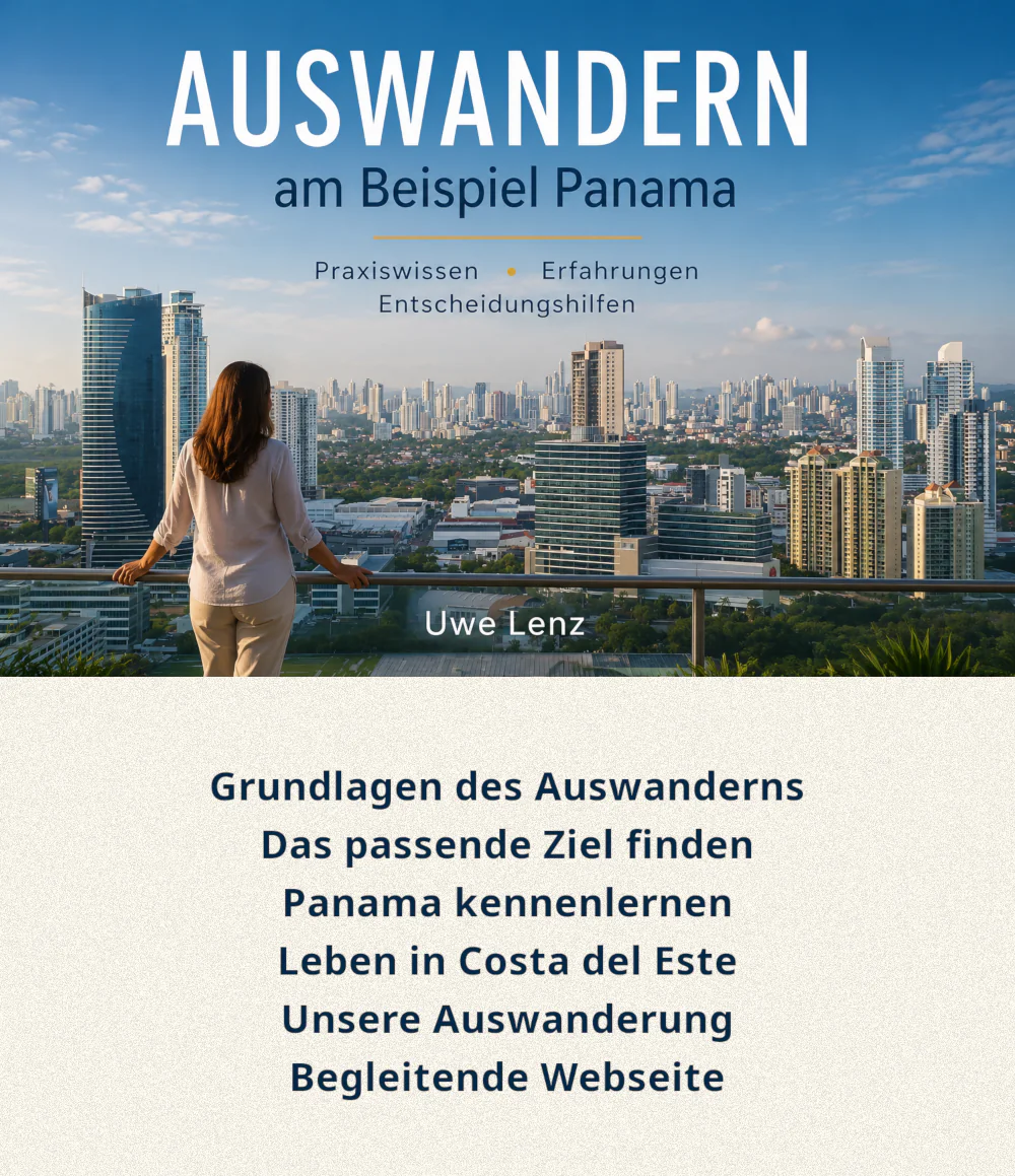 Buchcover Auswandern am Beispiel Panama von Uwe Lenz
